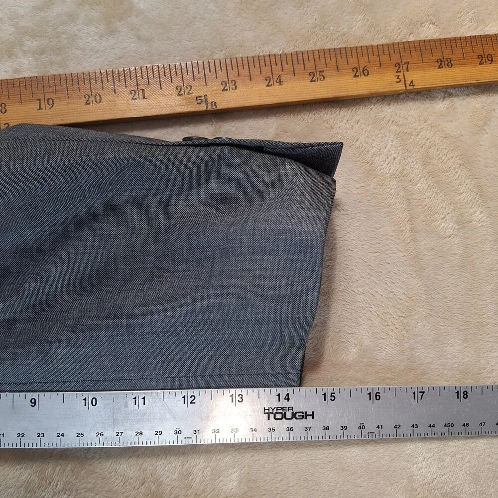 Lauren Ralph Lauren Suit Jacket Mens 40 R Gray Single Vent 2 Button Formal